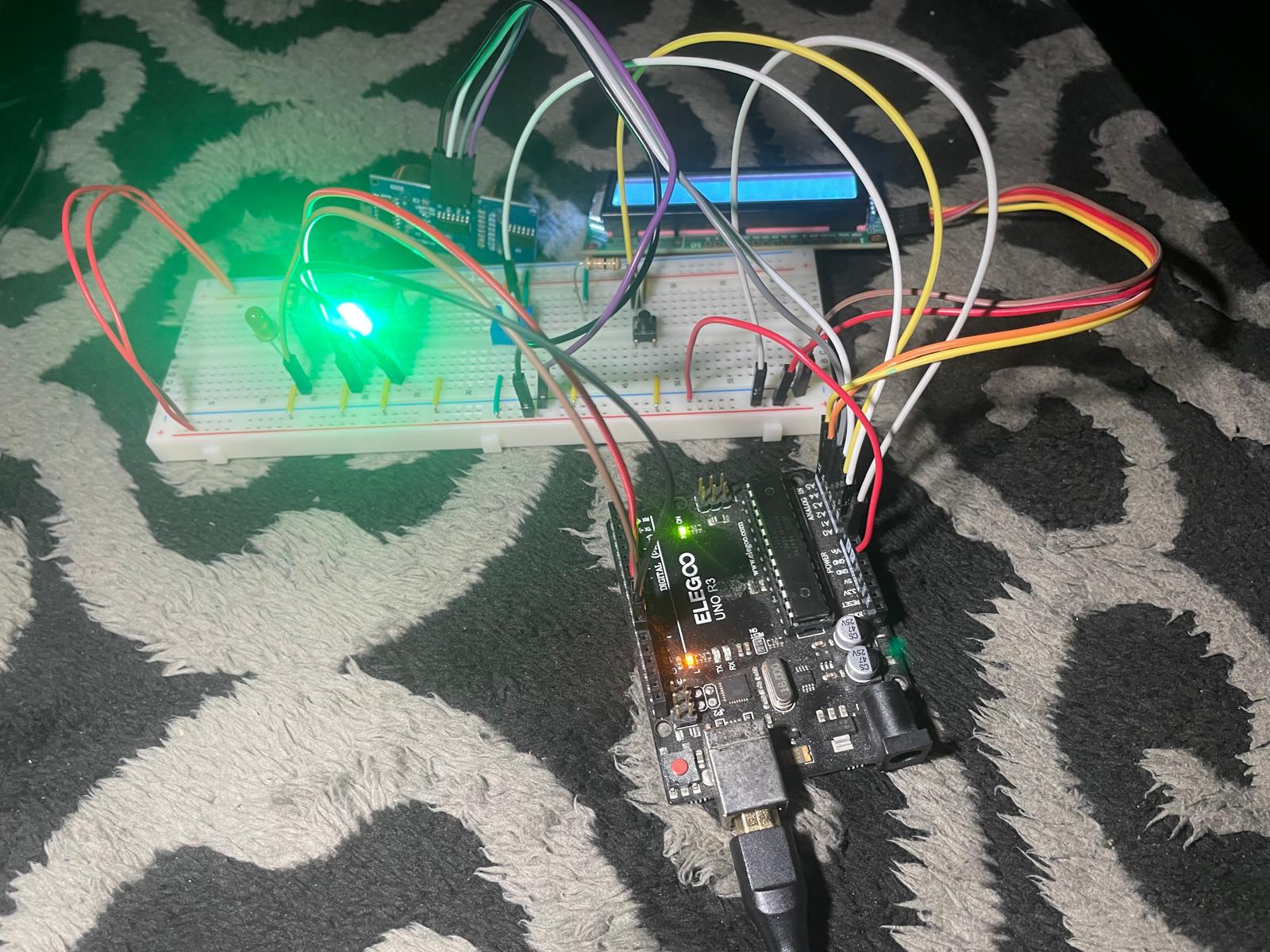 Object detection Arduino setup view two